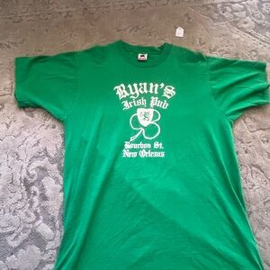 Vintage single stitch, Ryan's Irish Pub Green T-Shirt